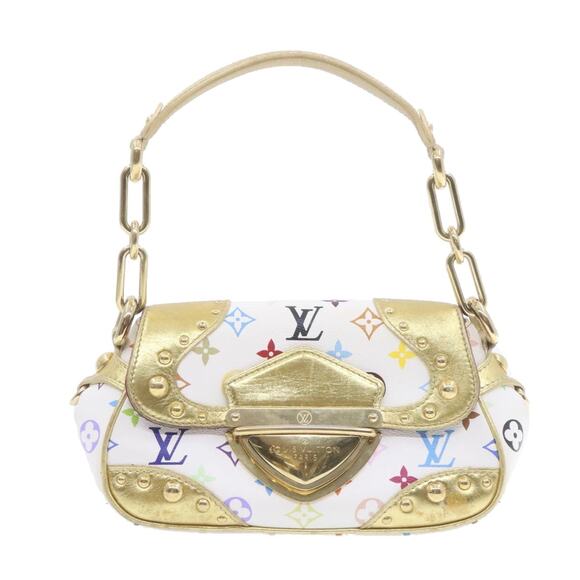 LOUIS VUITTON Monogram Multicolor Marilyn All Hand Bag White M40206 - Picture 2 of 16